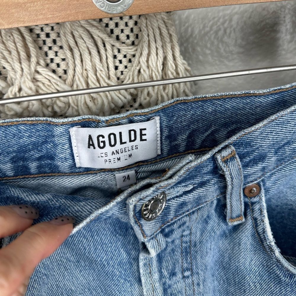 AGOLDE Riley High Rise Straight Leg Jeans - Picture 4 of 5